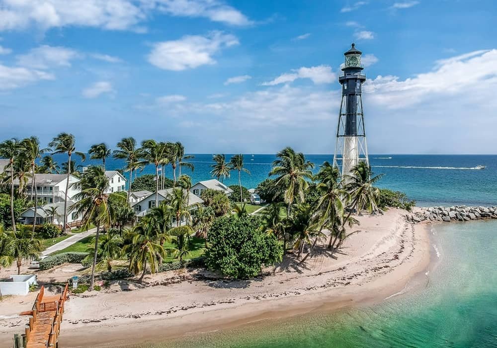 Beautiful View of Hillsboro Inlet Lighthouse